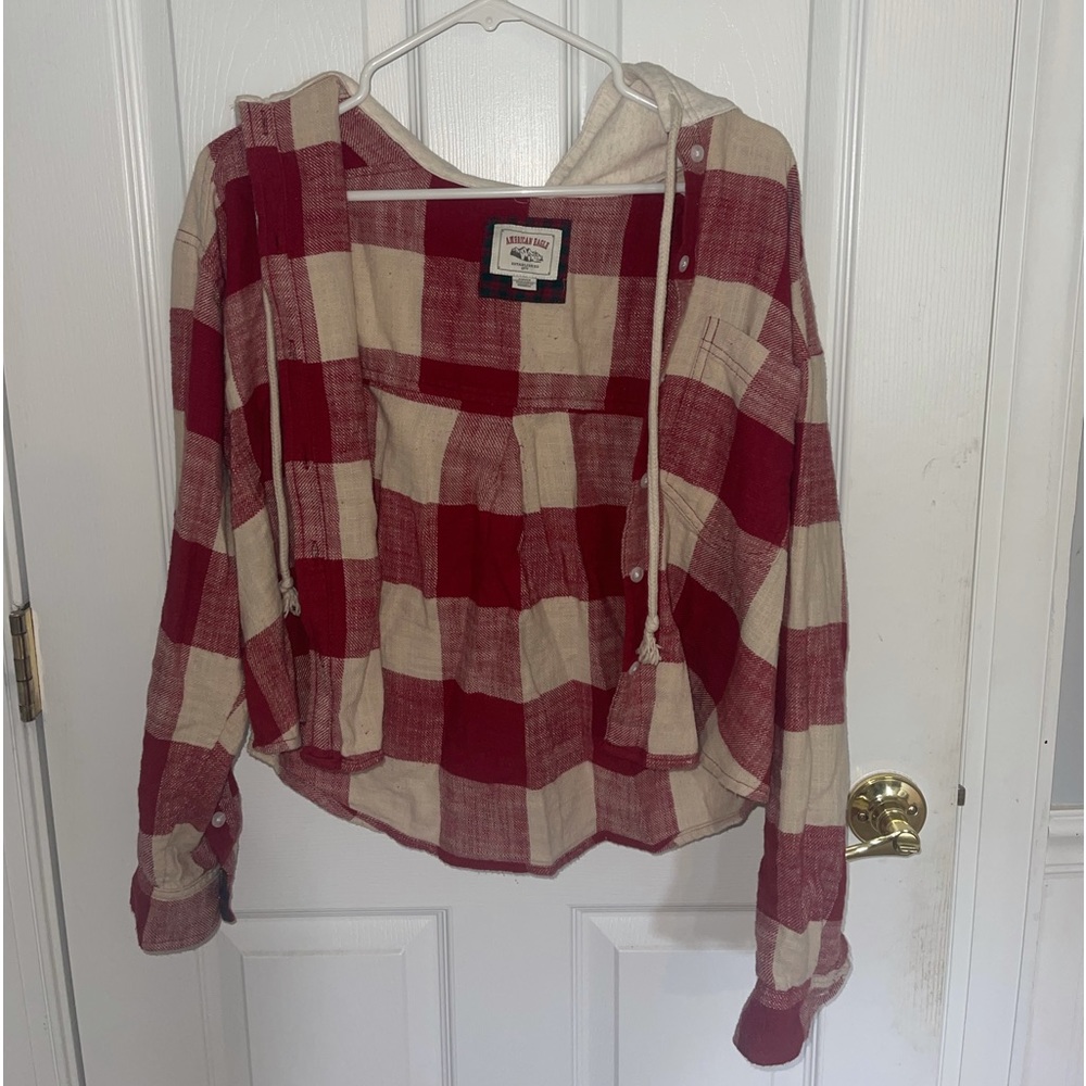 American Eagle, small, plaid sweater